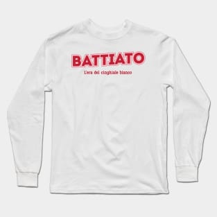 Battiato L'era del cinghiale bianco Long Sleeve T-Shirt